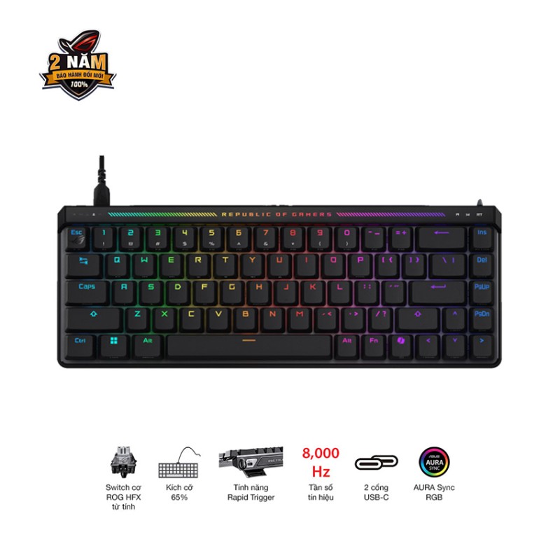 Bàn phím cơ ASUS ROG Falchion Ace HFX (Rapid Trigger)