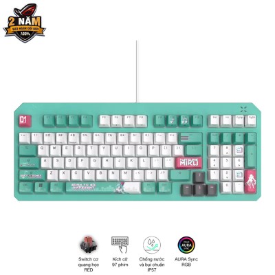 Bàn phím Gaming ASUS TUF K3 Gen II - Hatsune Miku Edition