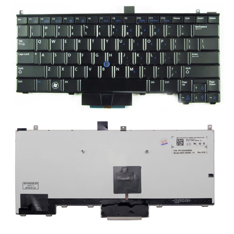 Bàn phím Dell E4310 zin, có led