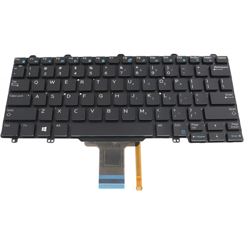 Bàn phím Dell E5250/7250/7270 đen
