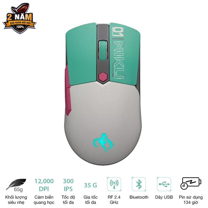 Chuột Gaming không dây ASUS TUF Mini - Hatsune Miku Edition