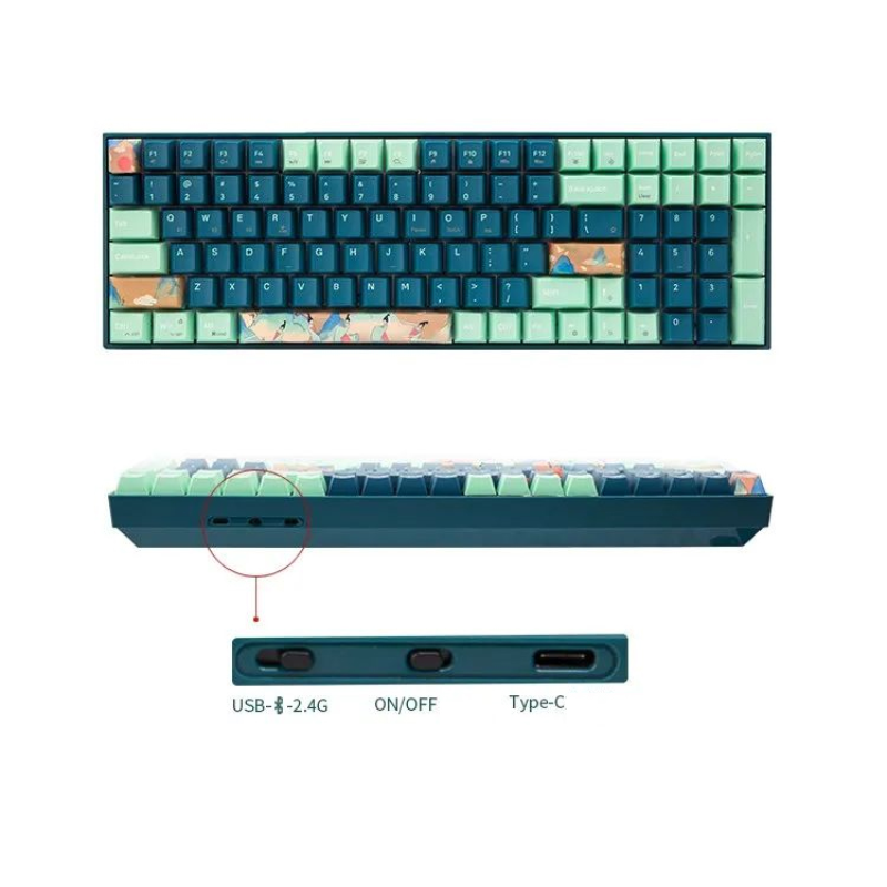 Bàn phím cơ không dây GM1000 Spring, Kailhbox