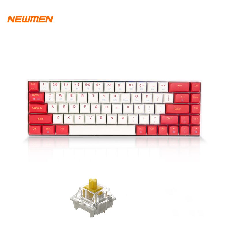 Bàn phím cơ không dây GM680 – Dual mode, G-Pro Yellow