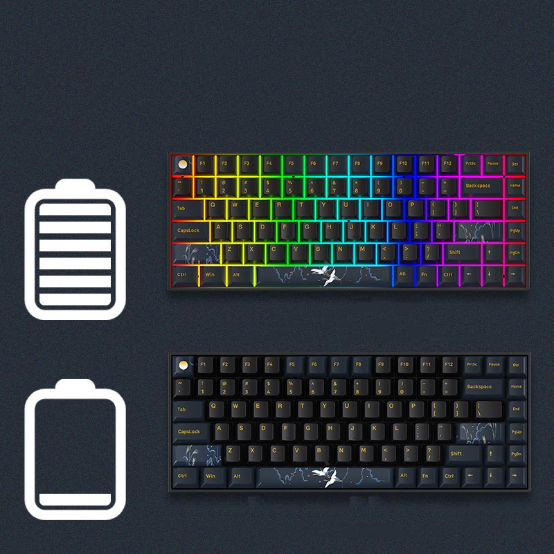 Bàn phím cơ không dây GM840 Pro – Dual mode, G-Pro Yellow Axis