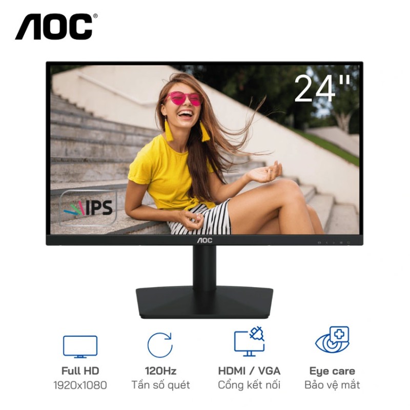 Màn hình AOC 24B15H3 (23.8 inch/FHD/PS/120Hz/1ms)
