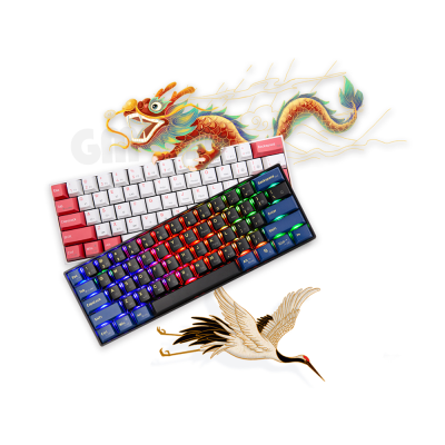 Bàn phím cơ không dây GM610Pro – Hạc vũ ánh trăng