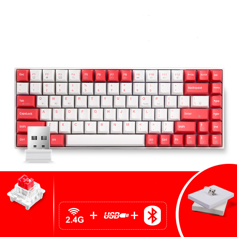 Bàn phím cơ không dây GM840 – Dual mode BT5.0 & Wired