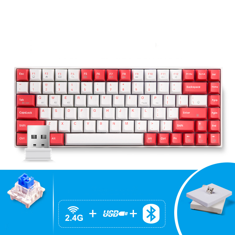 Bàn phím cơ không dây GM840 – Dual mode BT5.0 & Wired