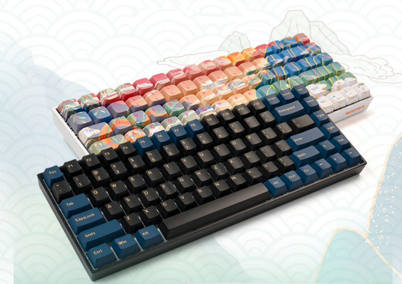 Bàn phím cơ không dây GM840Pro (Rồng & Phụng) – Dual mode , Deep Sea – Hush V3 Super Silent