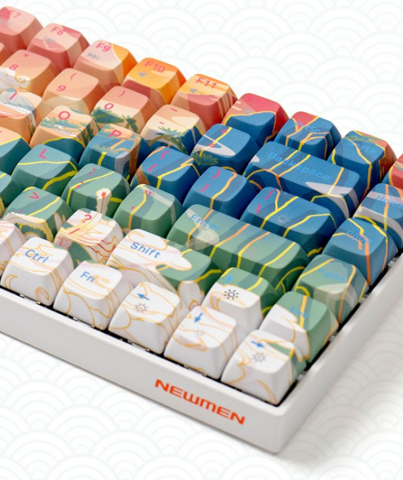 Bàn phím cơ không dây GM840Pro (Rồng & Phụng) – Dual mode , Deep Sea – Hush V3 Super Silent