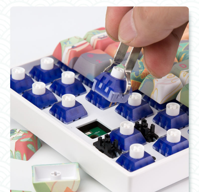 Bàn phím cơ không dây GM840Pro (Rồng & Phụng) – Dual mode , Deep Sea – Hush V3 Super Silent