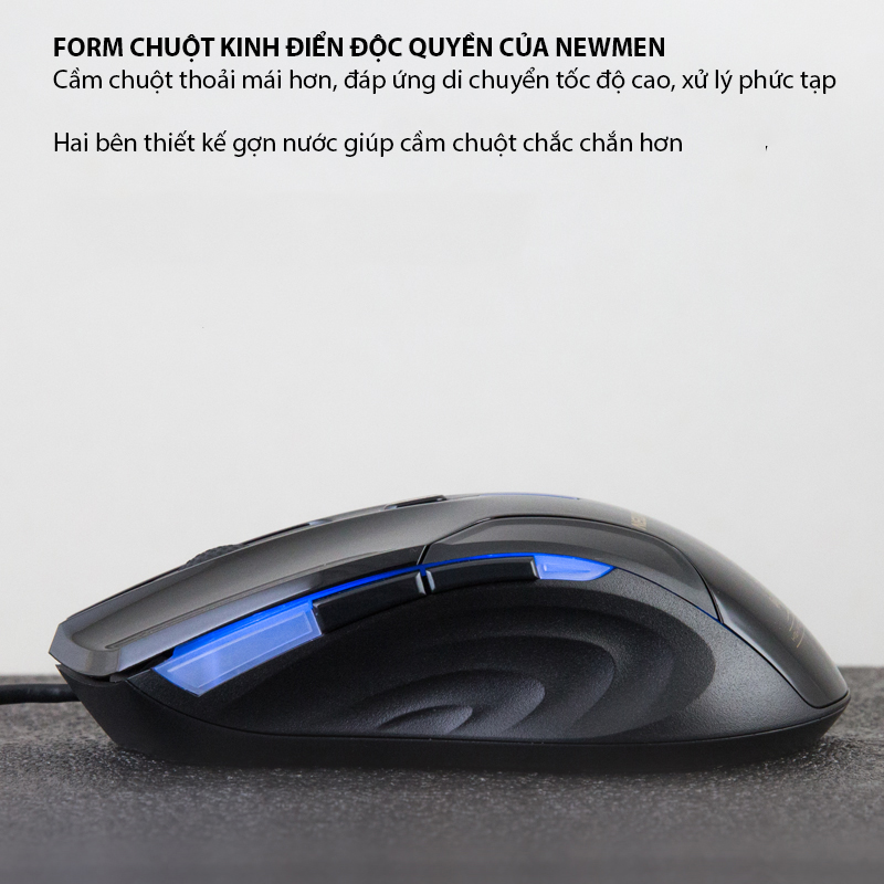 Chuột có dây Gaming NEWMEN N5000S (LED, Silent switch)