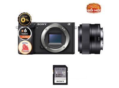 Sony A6400 + E 35mm f/1.8 (Chính hãng)