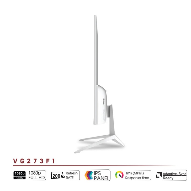 Màn hình VSP VG273F1 White (27 inch/FHD/IPS/200Hz/1ms)